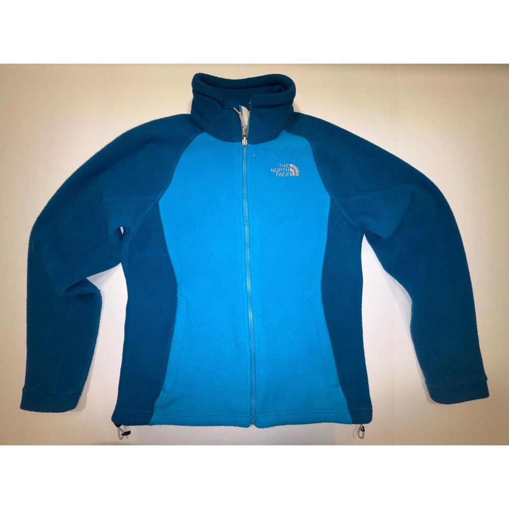 The North Face Fleece Jacket Women's Size S/P Blue Zip Up Outdoor